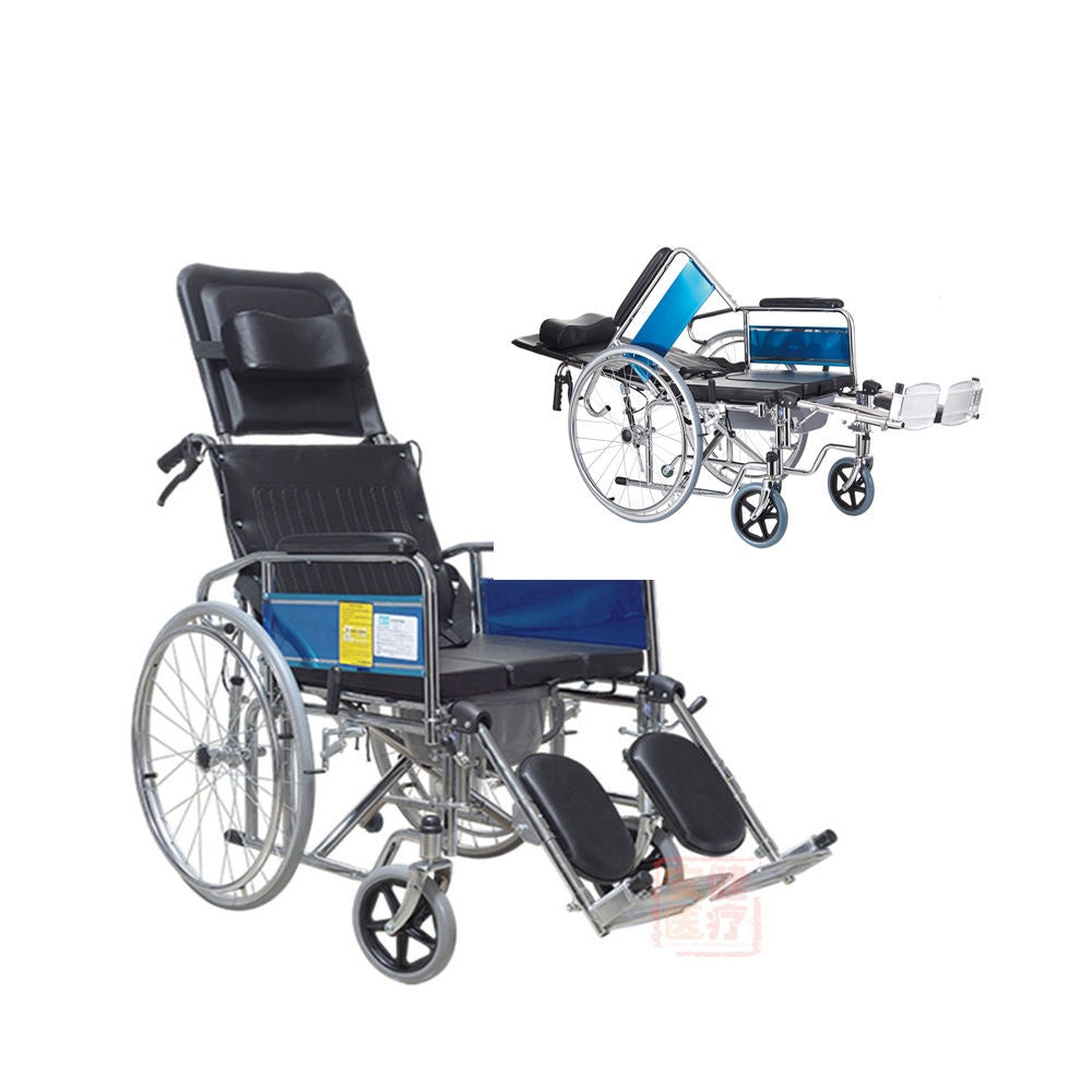 Multi-purpose Orthopedic Devices Cerebral Palsy Wheelchair Reclining Commode Wheelchair for Disabled