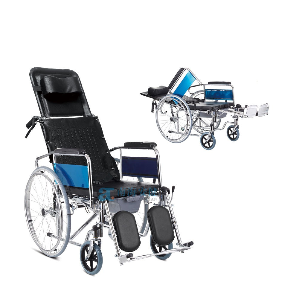 Multi-purpose Orthopedic Devices Cerebral Palsy Wheelchair Reclining Commode Wheelchair for Disabled